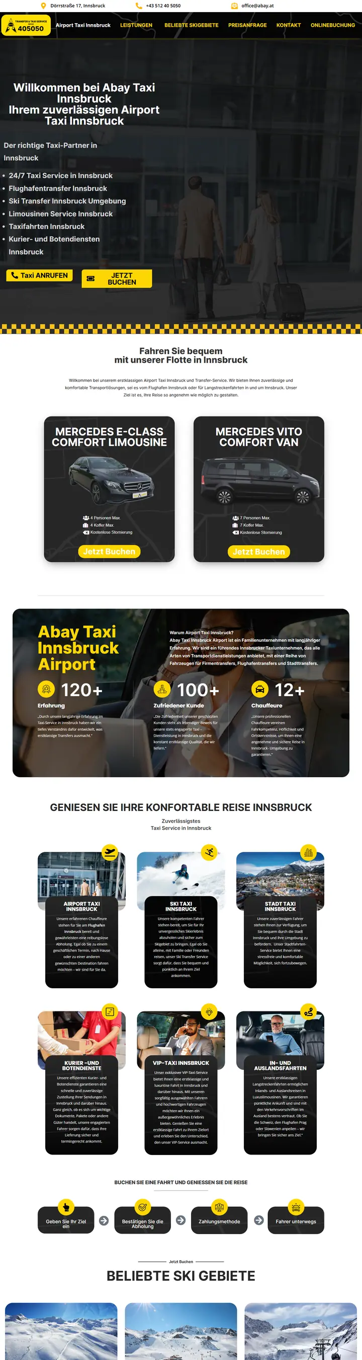 Startseite von Abay Taxi Innsbruck