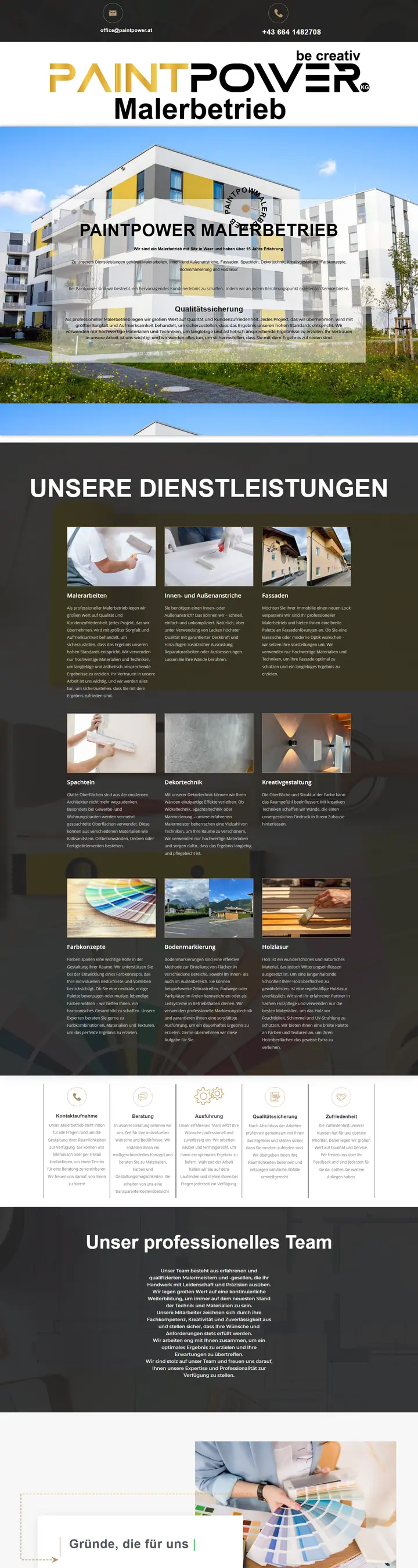 Startseite von Paintpower